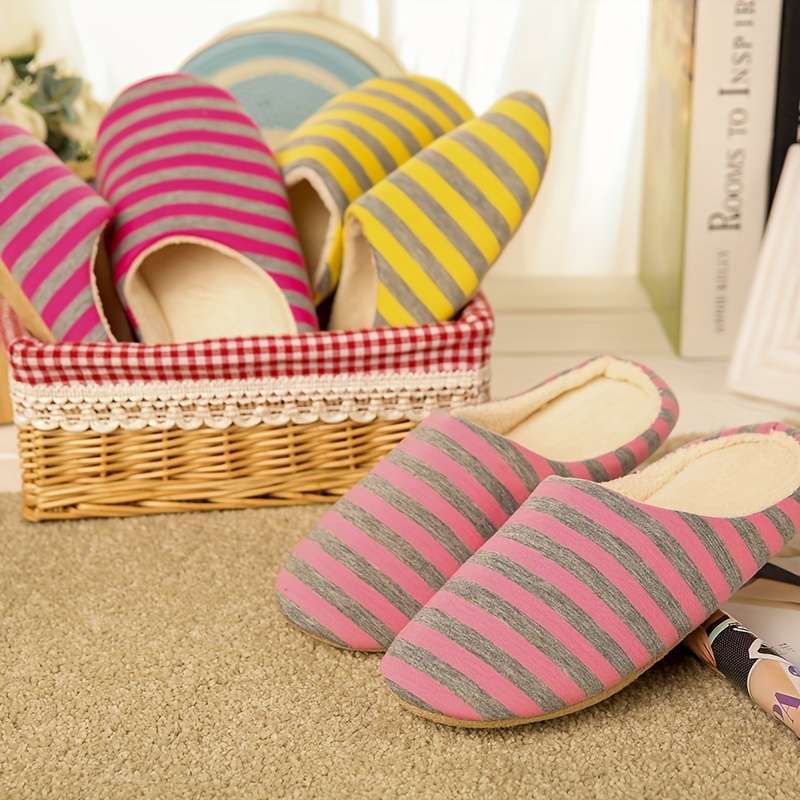 Cotton Slippers Color Navy Blue Sizeuk 3.5-4