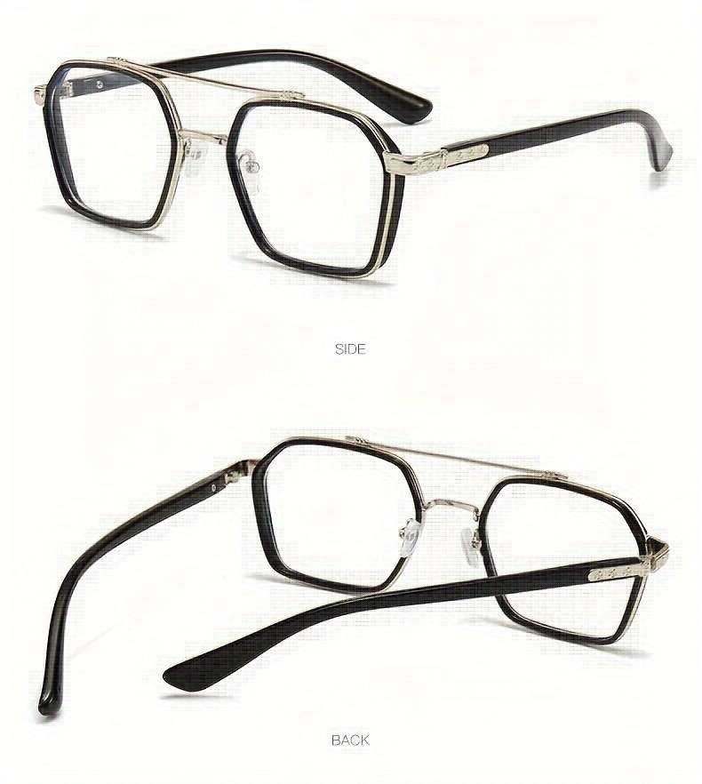 Mens Glasses Color Black Golden