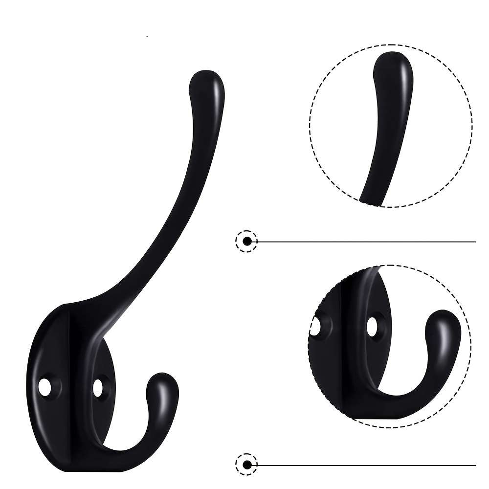 Hook Upcolor Black Quantity 7Pcs