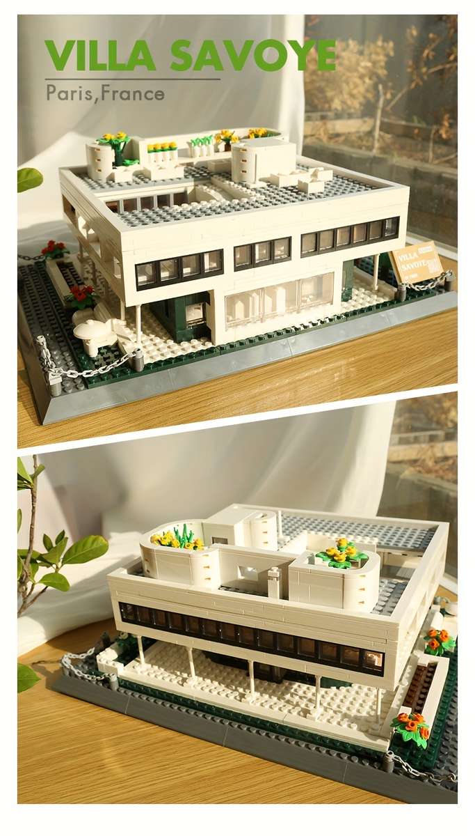 Building Toy Architectural Model Toy Set Style Villa Savoye