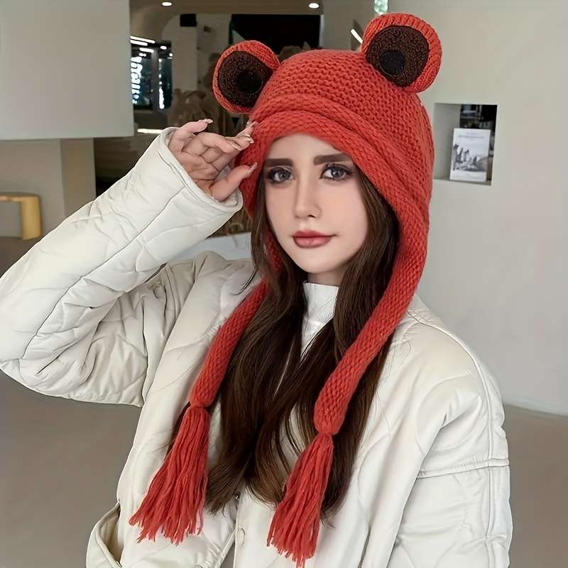 Winter Hat Color Frog Pink