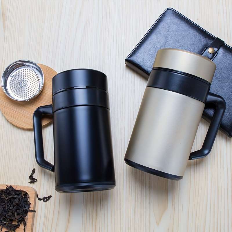 Water Cup Color Silvery Capacity1352Oz With Tea Filter