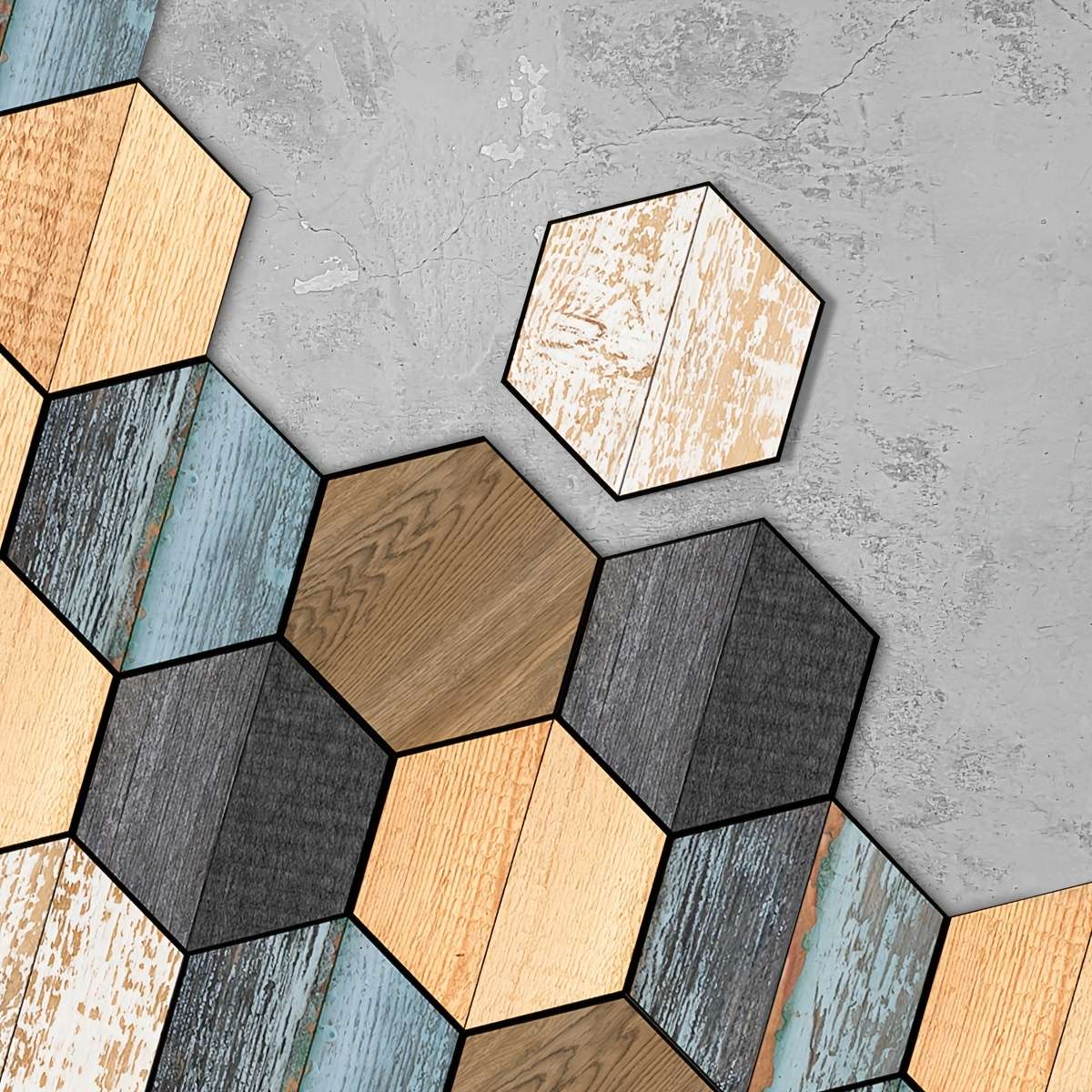 Self Adhesive Floor Stickers E 23.01X19.99Cm