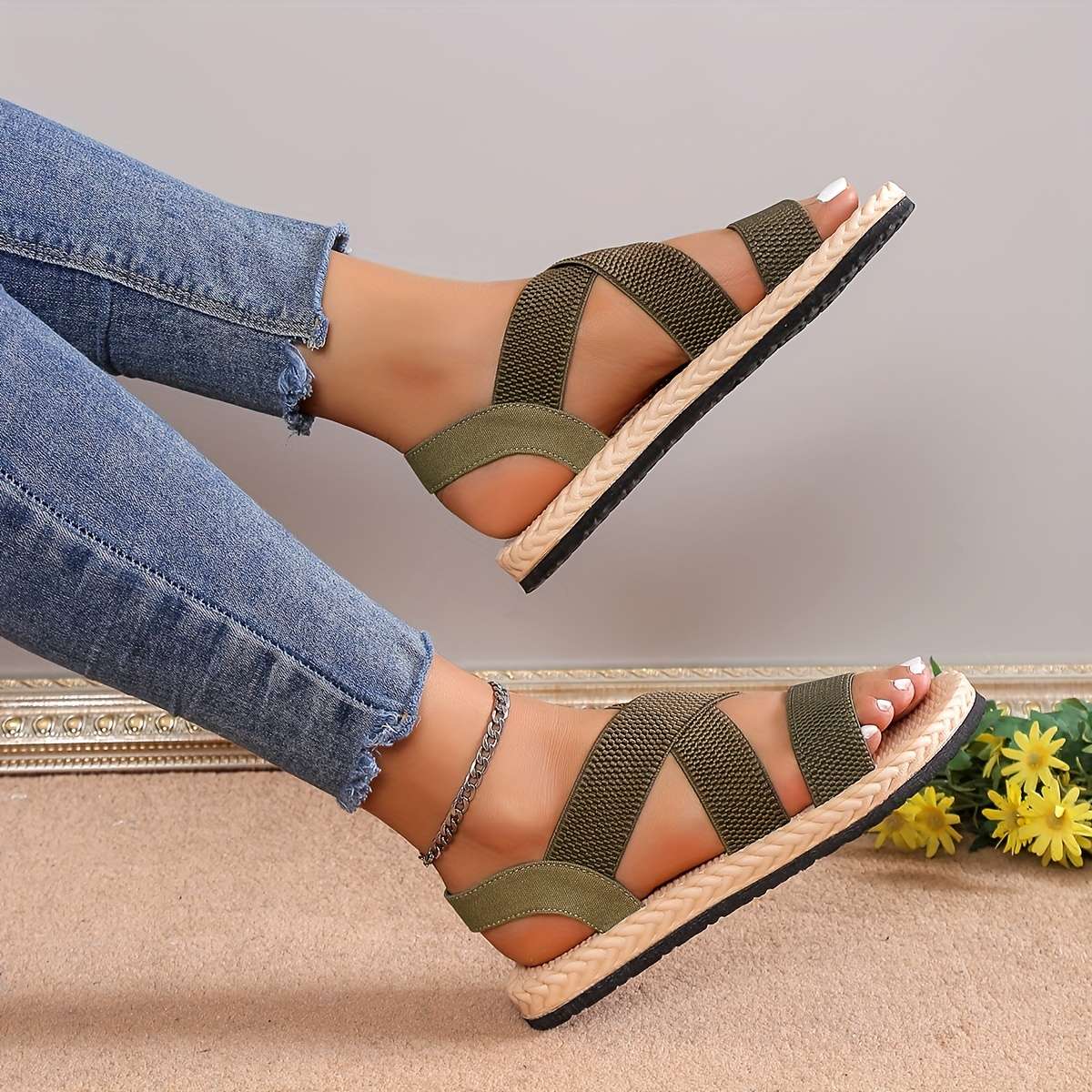 Sandals Color Dark Brown Sizeuk 2.5
