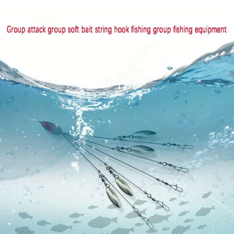 1pc Ultimate All-Purpose Fishing Bait Kit Durable Lure with Vibrant Willow Blade Swivel