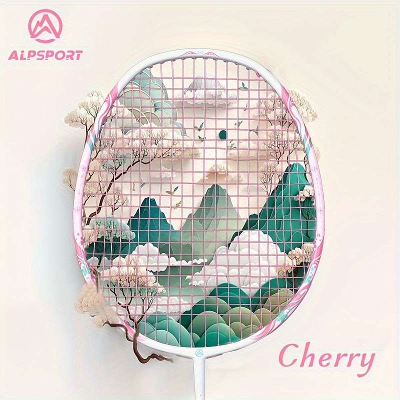 Badminton Racket Items  Cherry Purple  Red Box