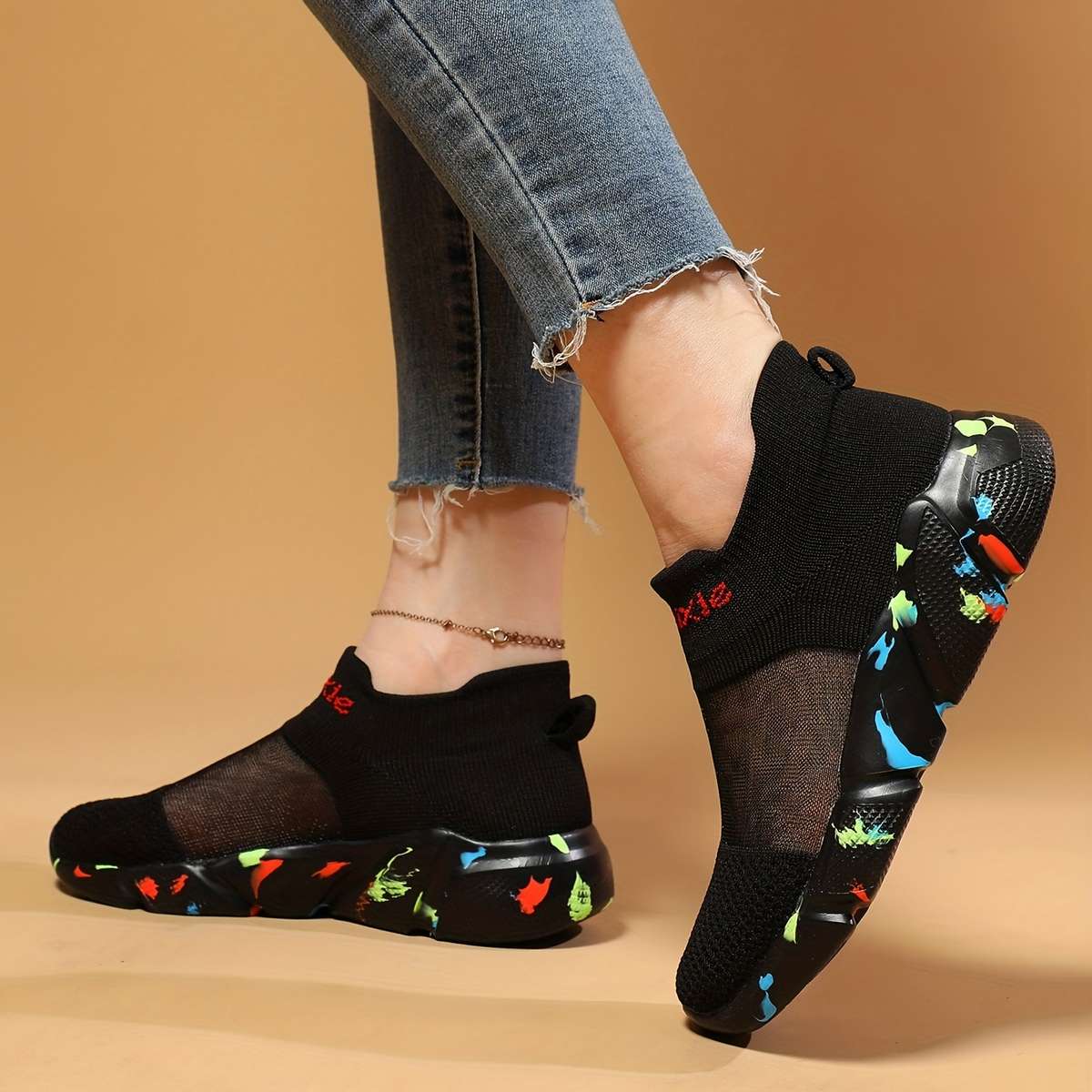 Women S Sneakers Color Black Sizeuk 2.5