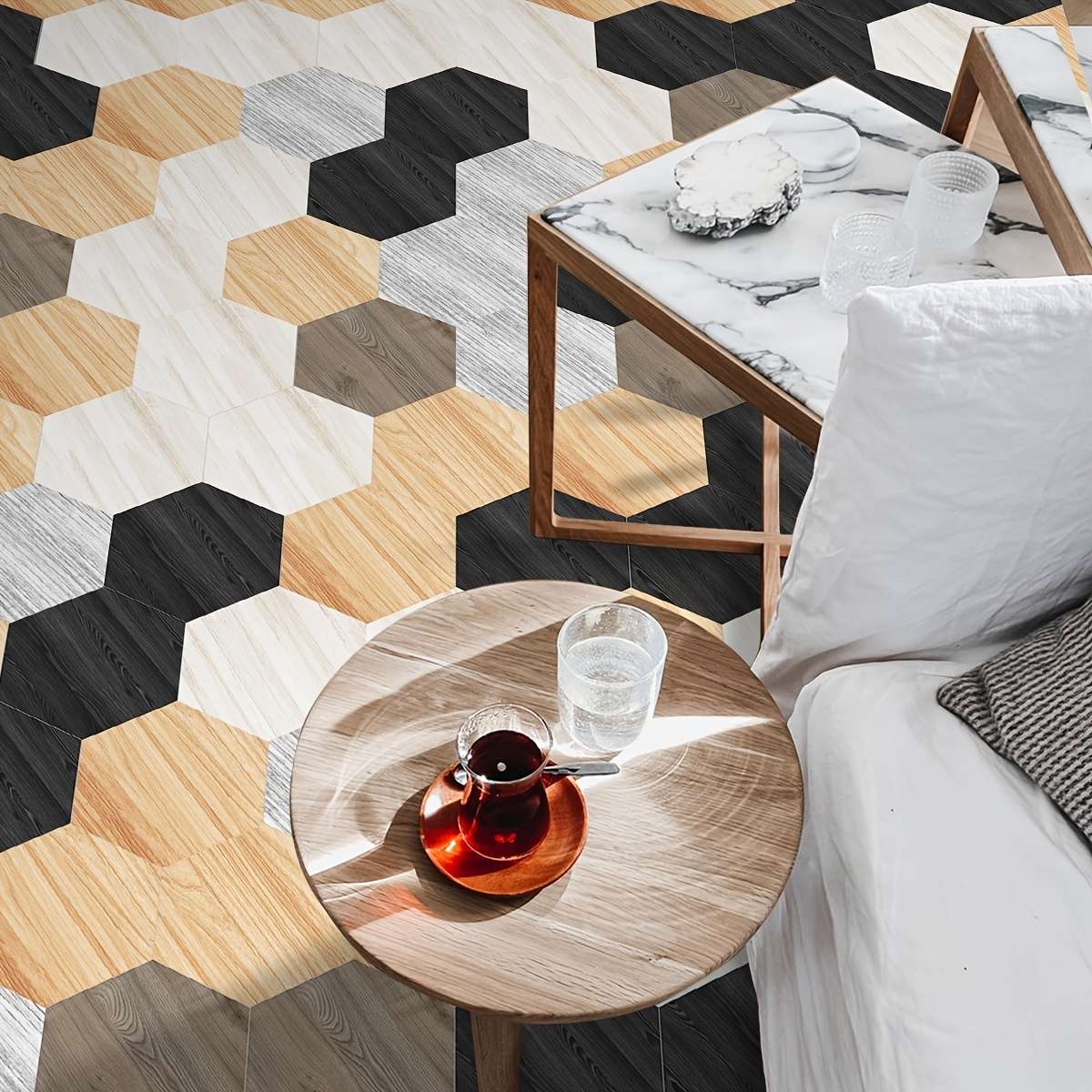Self Adhesive Floor Stickers E 23.01X19.99Cm