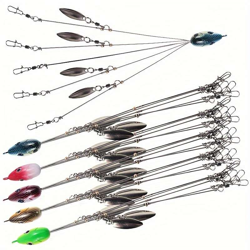 1pc Ultimate All-Purpose Fishing Bait Kit Durable Lure with Vibrant Willow Blade Swivel
