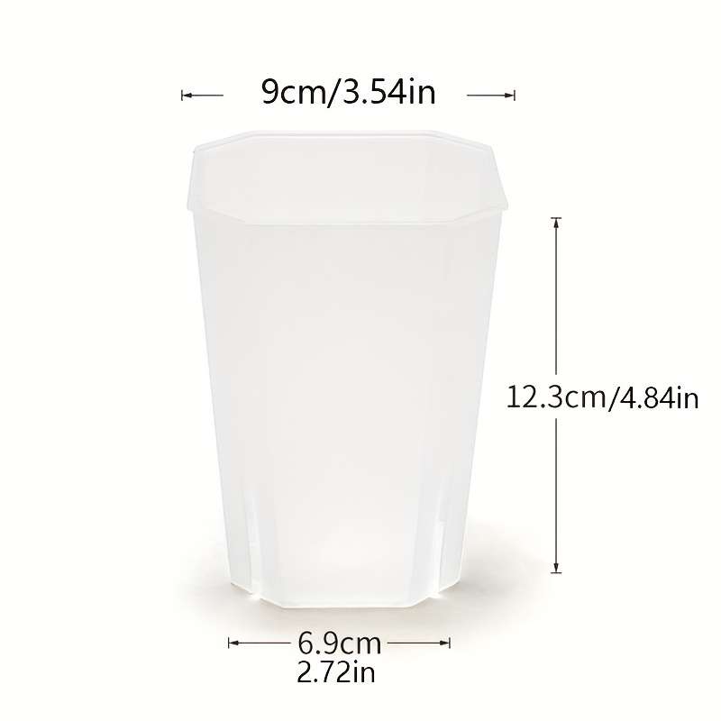 Flowerpot Color Transparent Size7Cm 3Pcs