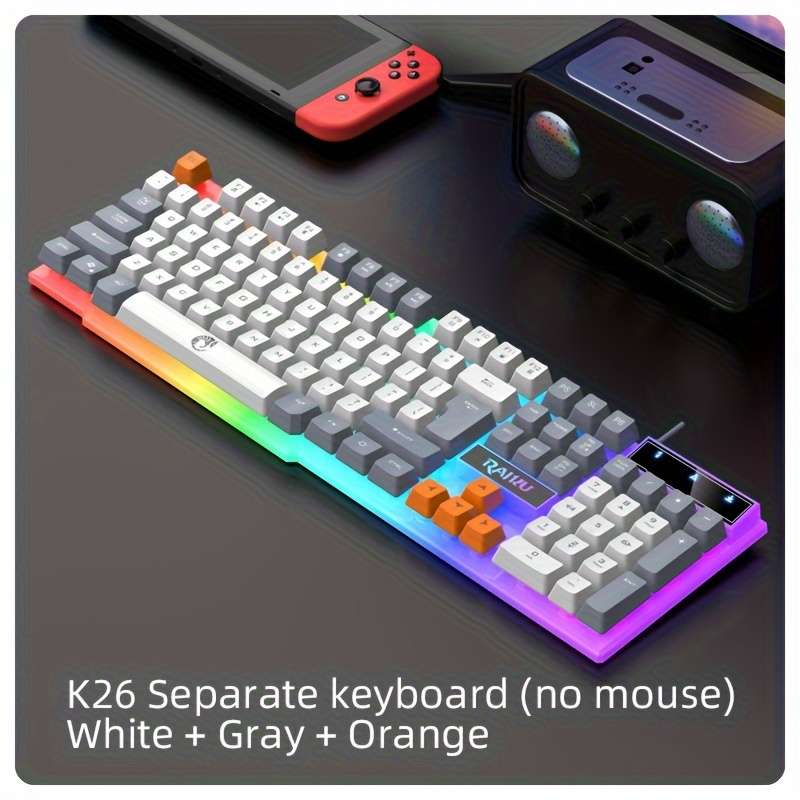 keyboard color Black Gray Orange Items Separate Keyboard