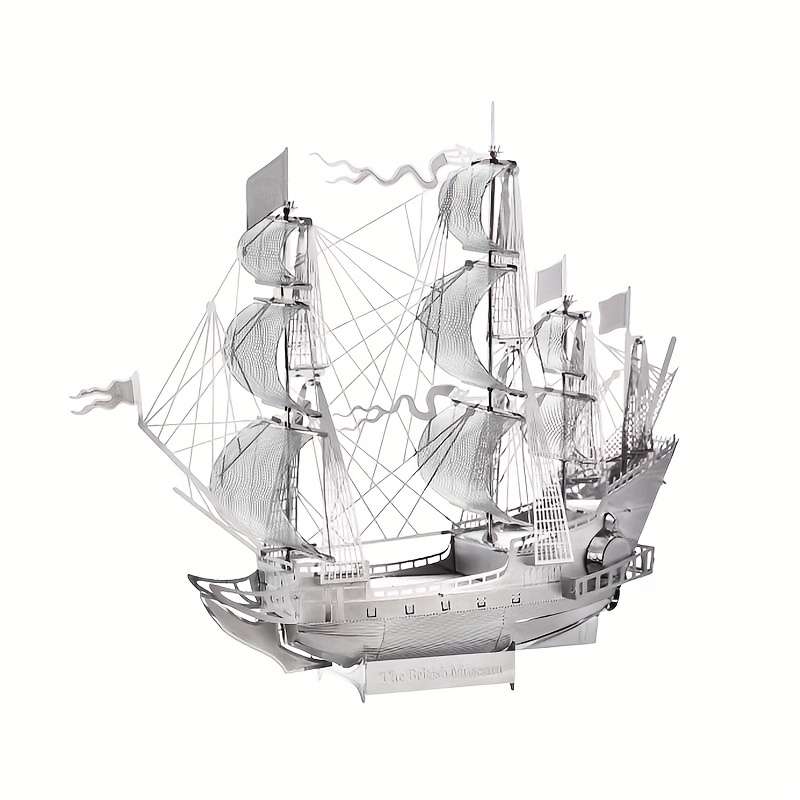 3D Jigsaw Puzzle Model Ship Items Silvery Battleship Hms Victory