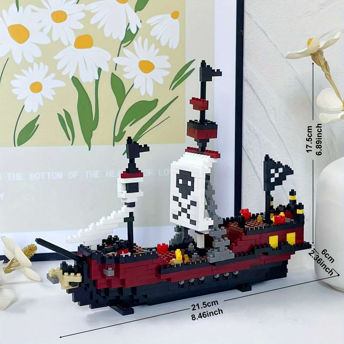 3D Jigsaw Puzzle Model Ship Items Pirate Ship 739Pcs