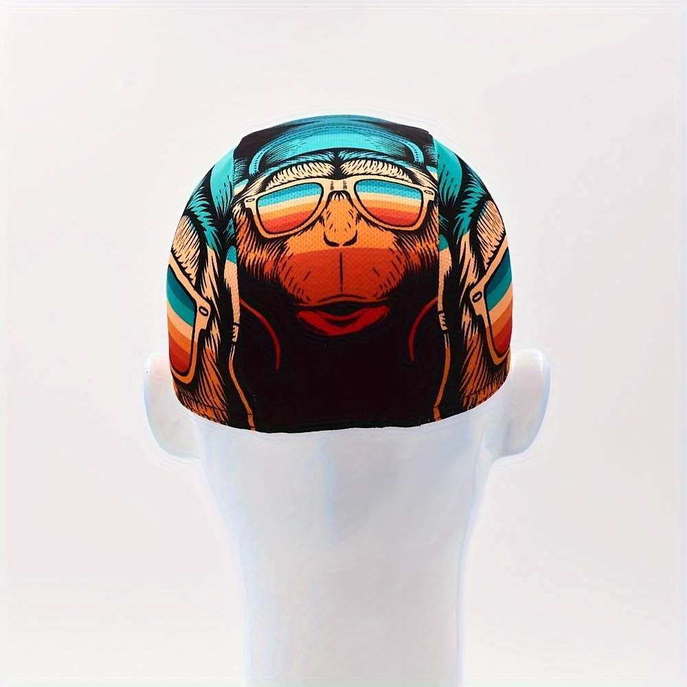 1pc Bike Cycling Cap Sport Hat Outdoor Vintage Skull Cap