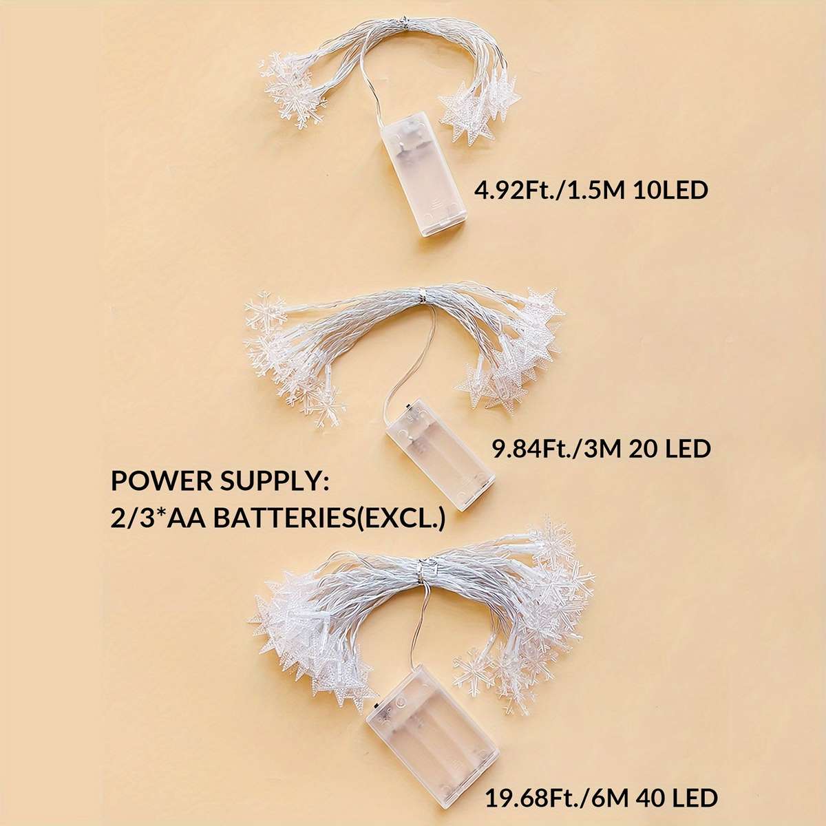 Christmas Lights Multicolor Size 1.5M 4.92Ft