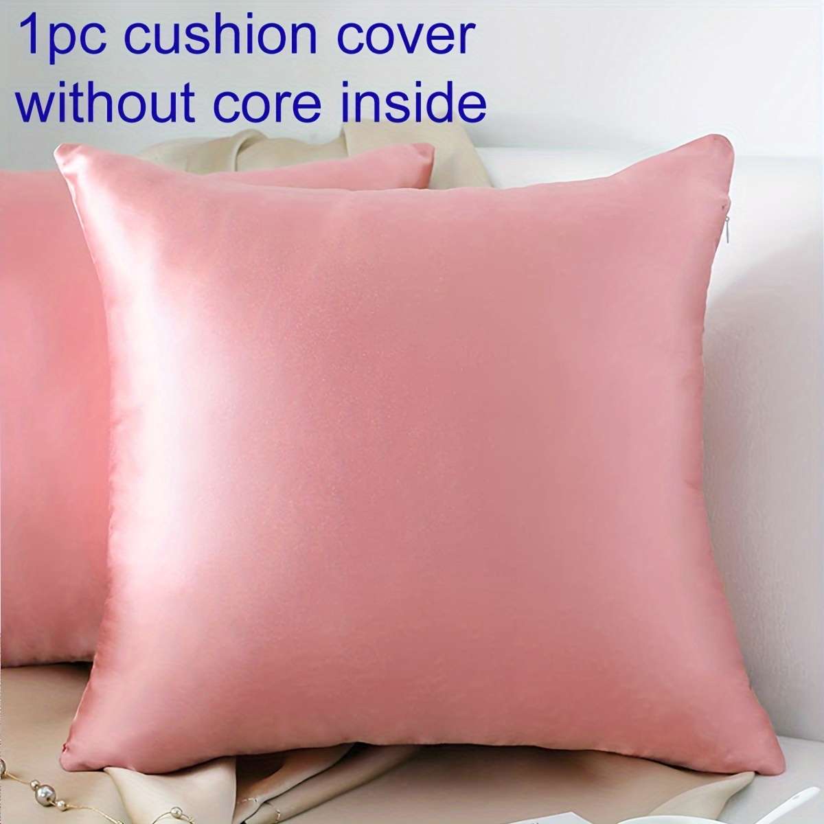 Satin Pillowcase Color White Size45*45Cm18*18Inch