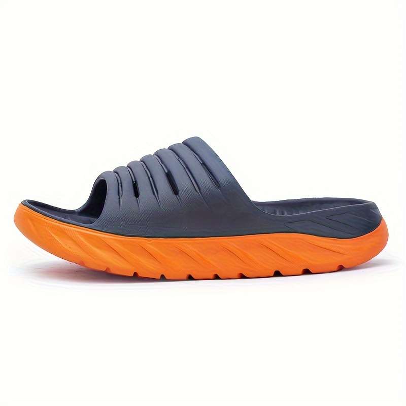 Men Slippers Summer Style Blue Orange Size Uk 7