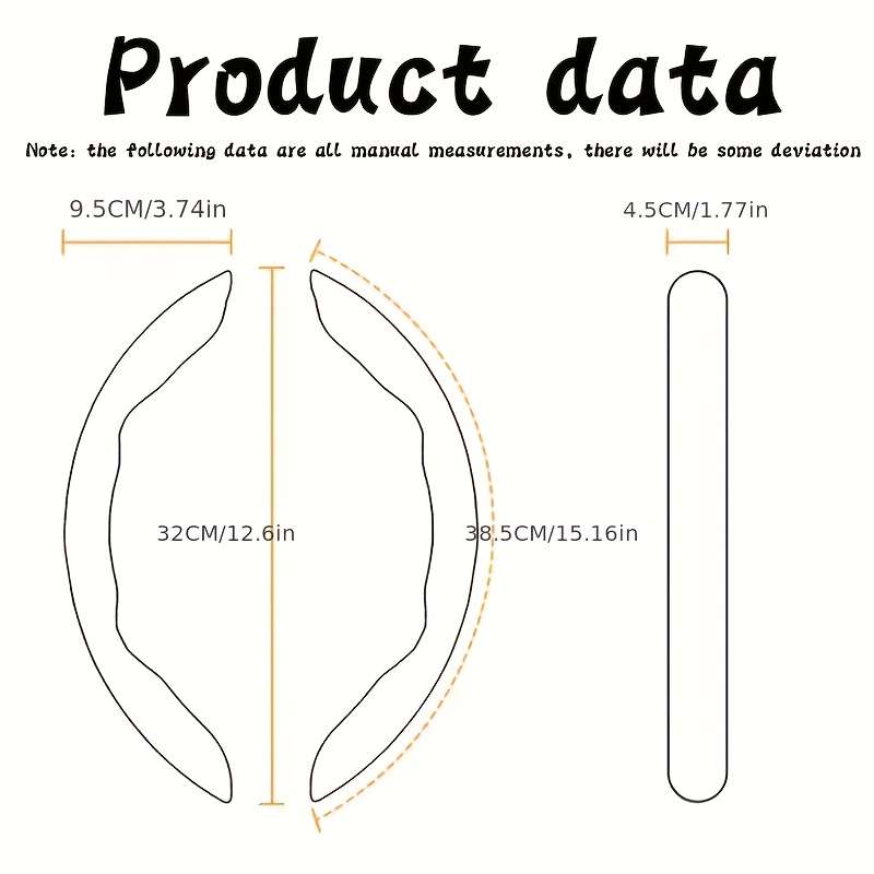 Car Steering Wheel Cover Yellow