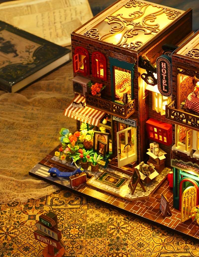3D House Puzzle Model Items Diy Cabin