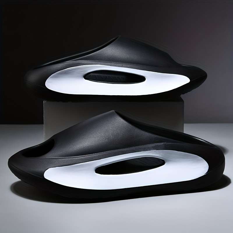 Men Slippers Summer Style Black Size Uk 5.5 To 6