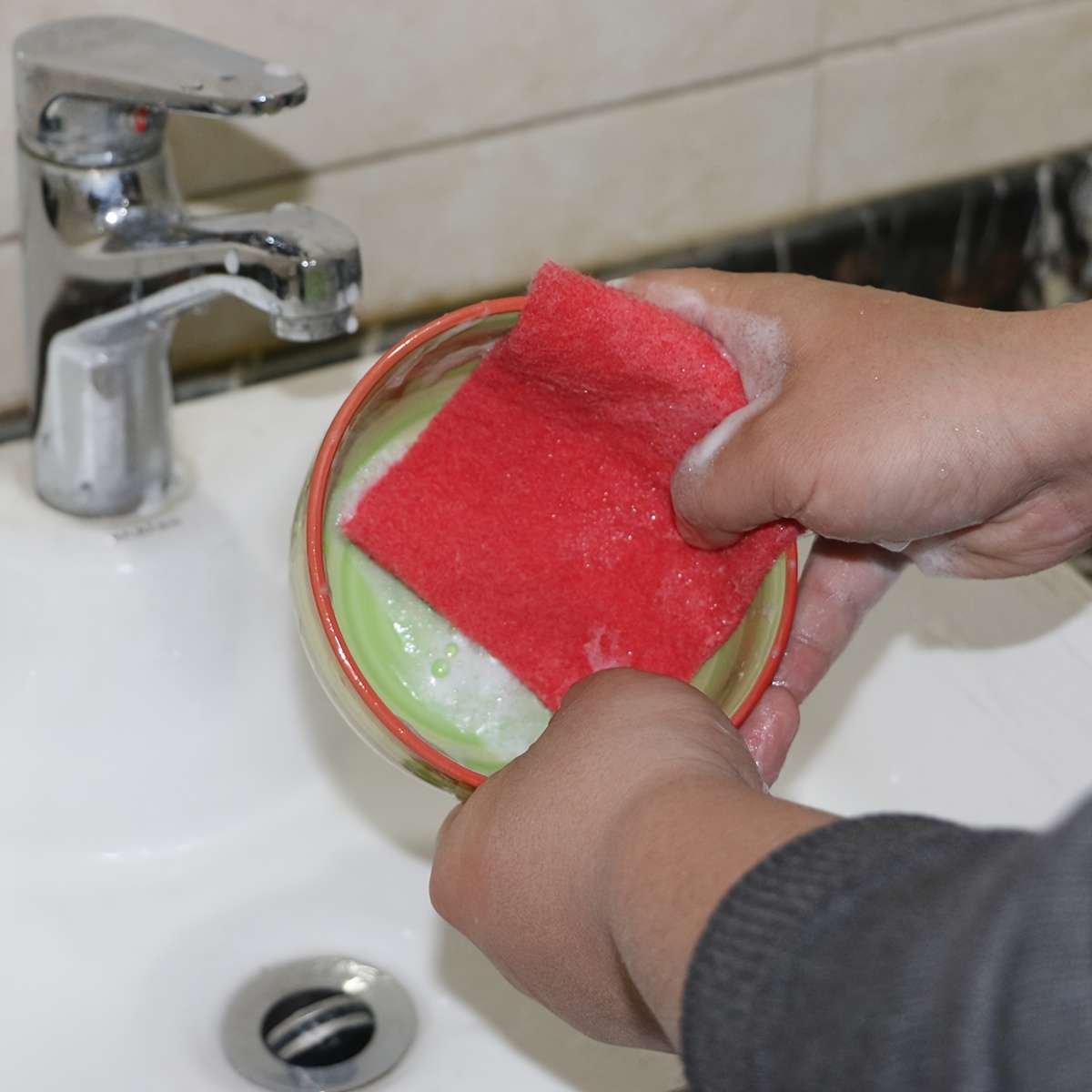 Rag Color 5 Green Scouring Pads