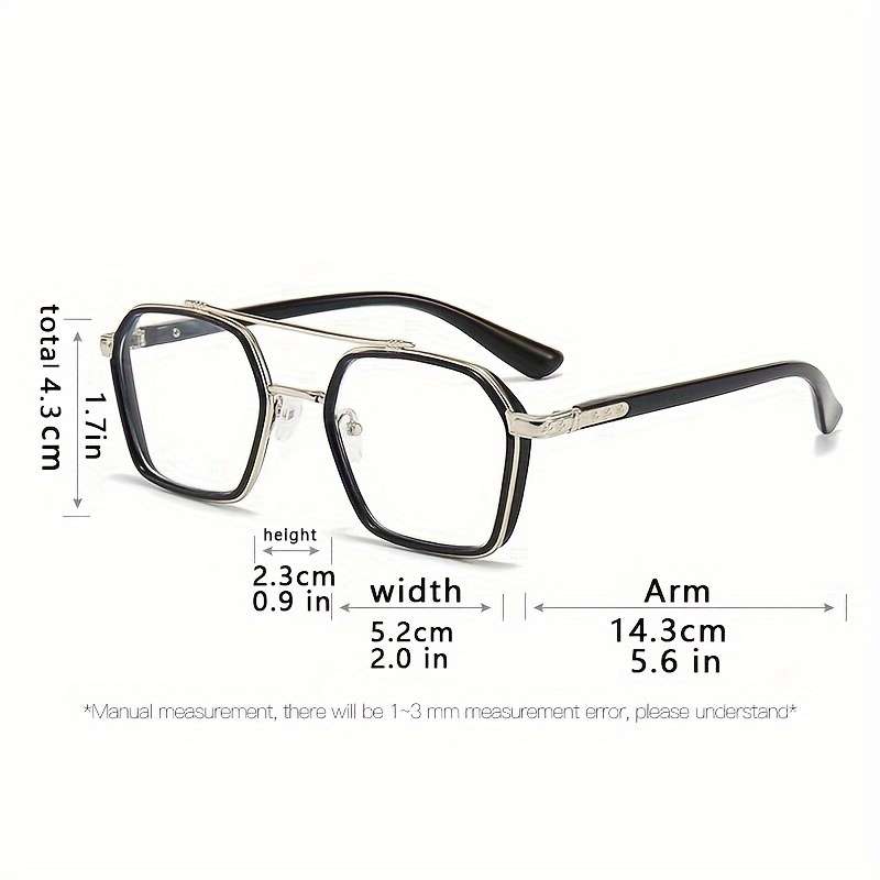 Mens Glasses Color Black Golden
