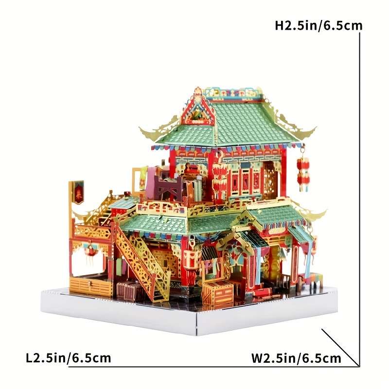 3D Building Model Puzzle Set Items Zuixiao Tower