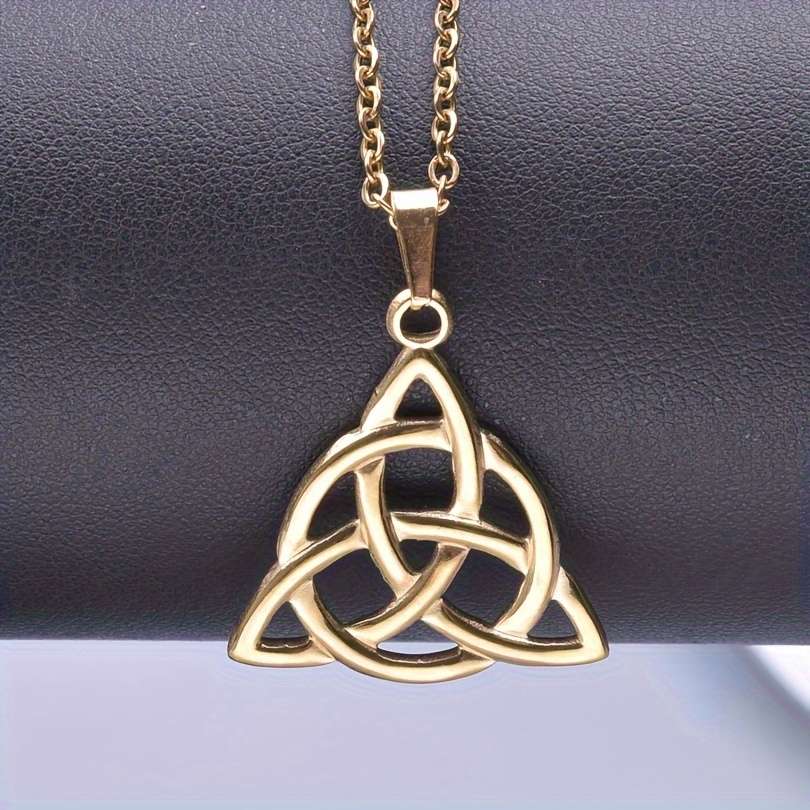 Bohemian Plated Unique Hollow Triangle Silver