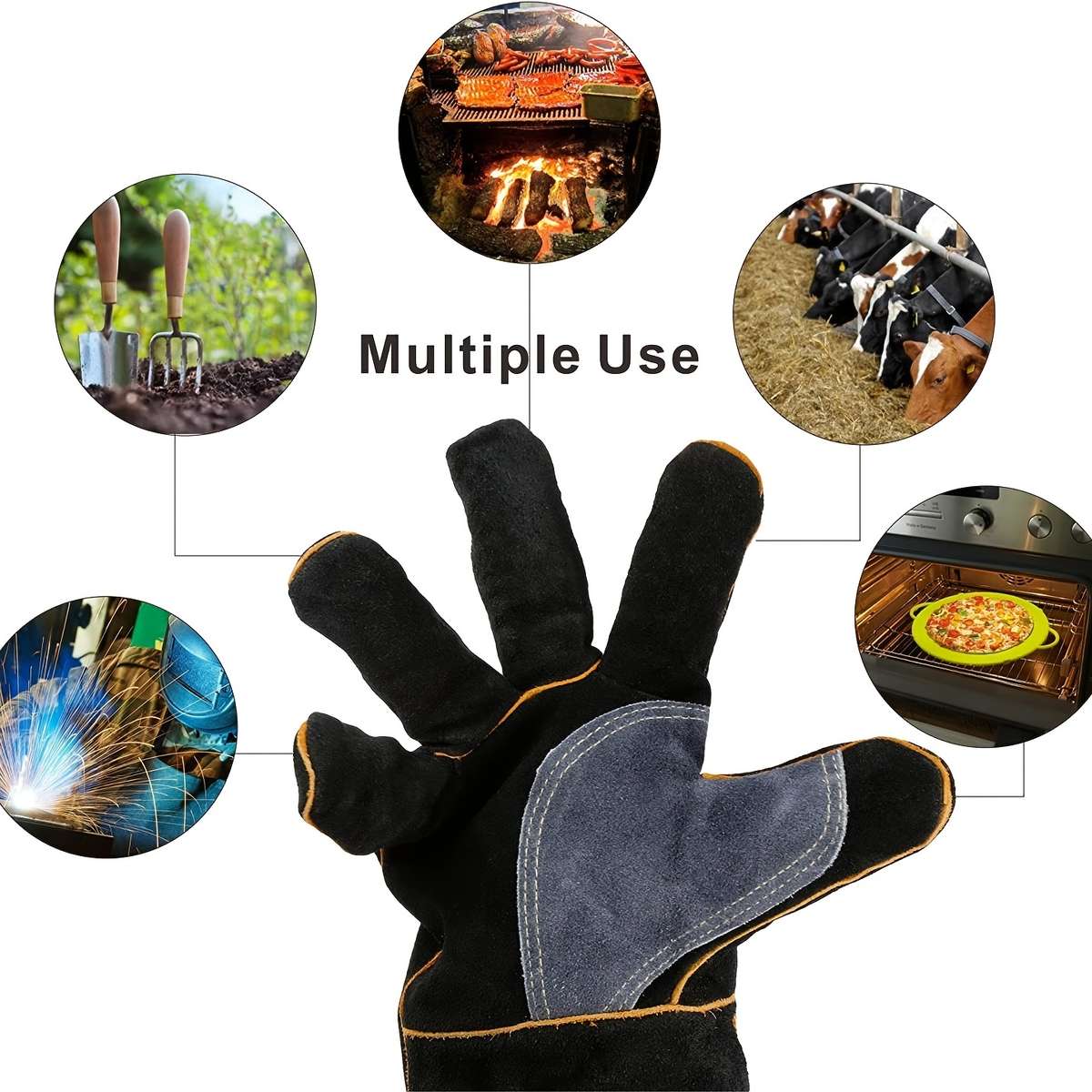 Work Gloves Style 14In Black1