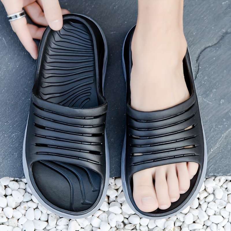 Men Slippers Summer Style Blue Orange Size Uk 7