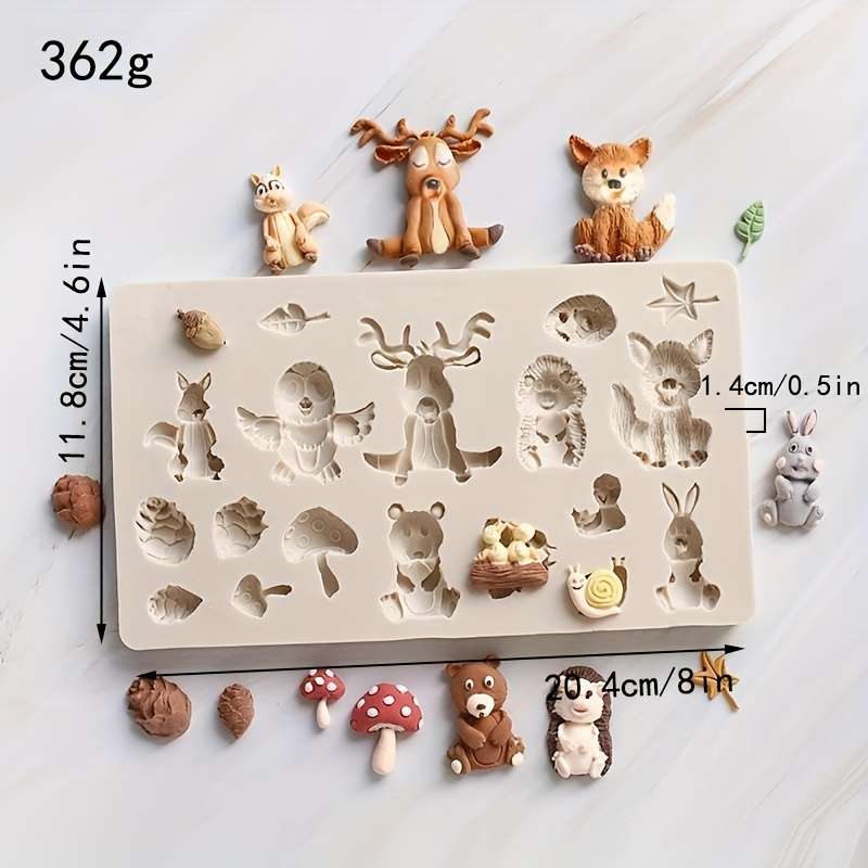 Suitable For Baking Molds Color Multiple Pine Cone Silicone Molds Light Gray
