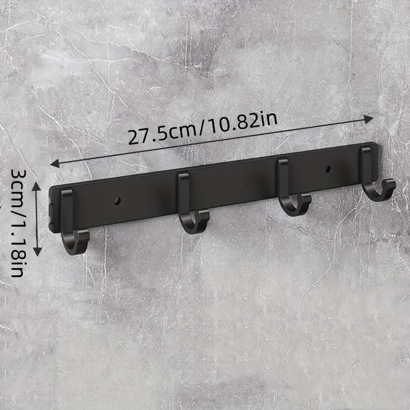 Bathroom Storage Rack Size 2Pc 6 Hooks