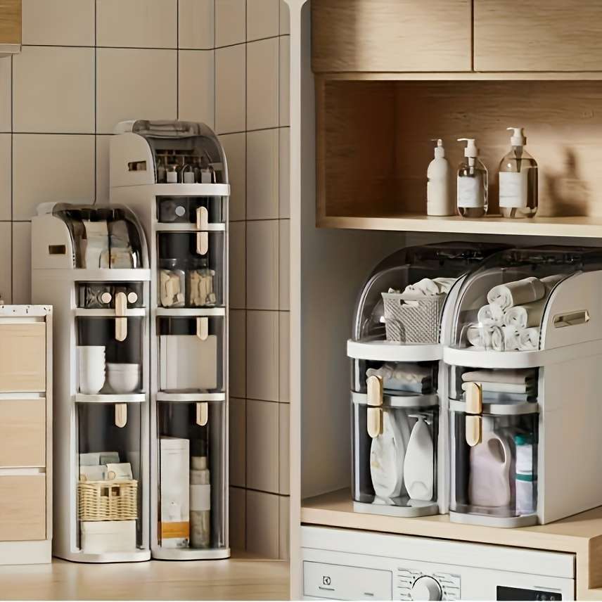 Bathroom Storage Rack Color White Model3 Tiers