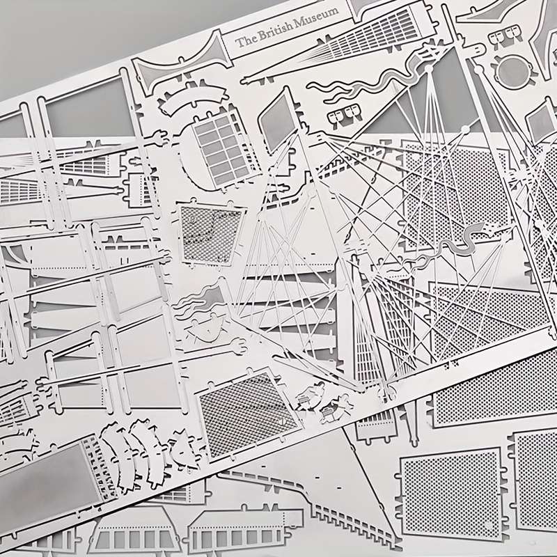 3D Jigsaw Puzzle Model Ship Items Silvery Battleship Hms Victory