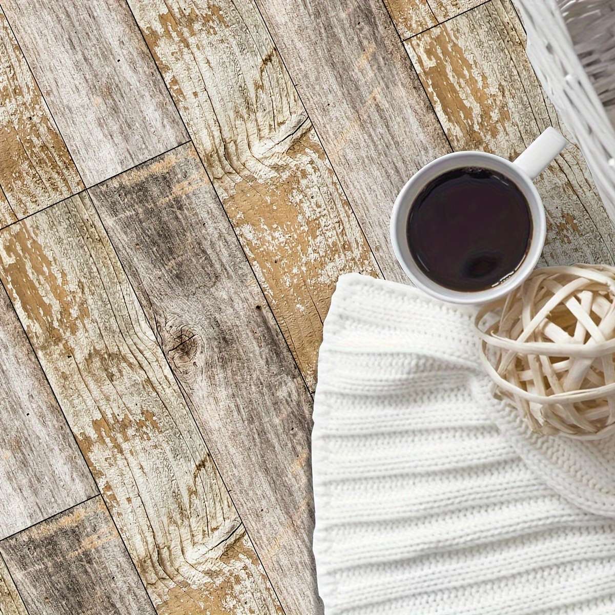 Self Adhesive Floor Stickers 15.01*40.01Cm*6Pcs