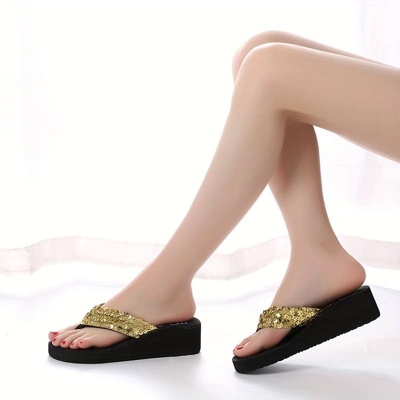 Ladies Summer Flip Flops Dark Brown Uk 6