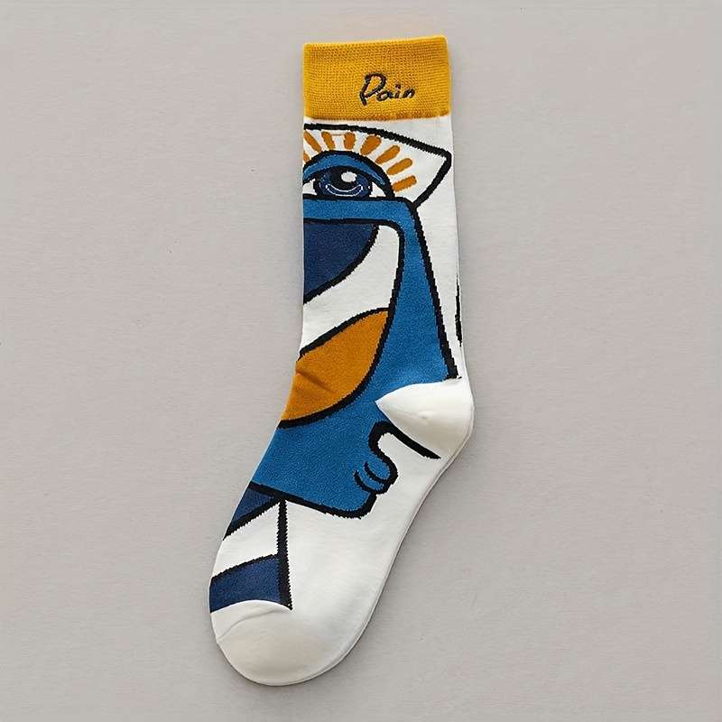 Women S Socks Color PinkRedYellowWhite In 4 Pairs Size Onesize