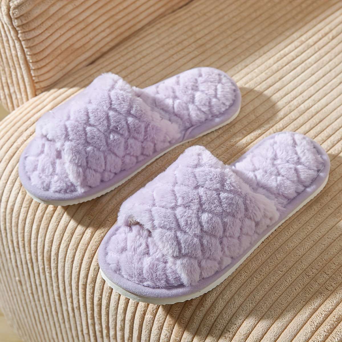 Cotton Slippers Color Grey Sizeuk 6.5-7