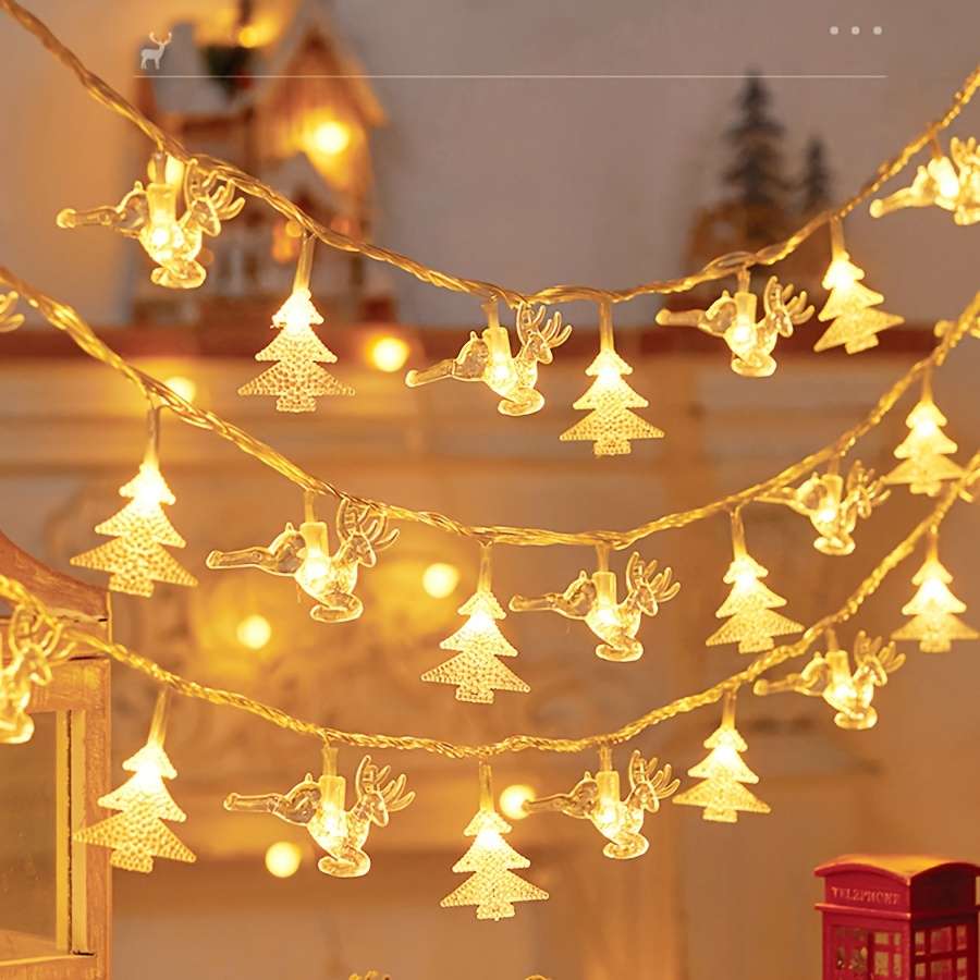 Christmas Lights 6M 16.68Ft Style Christmas Tree Add  Elk