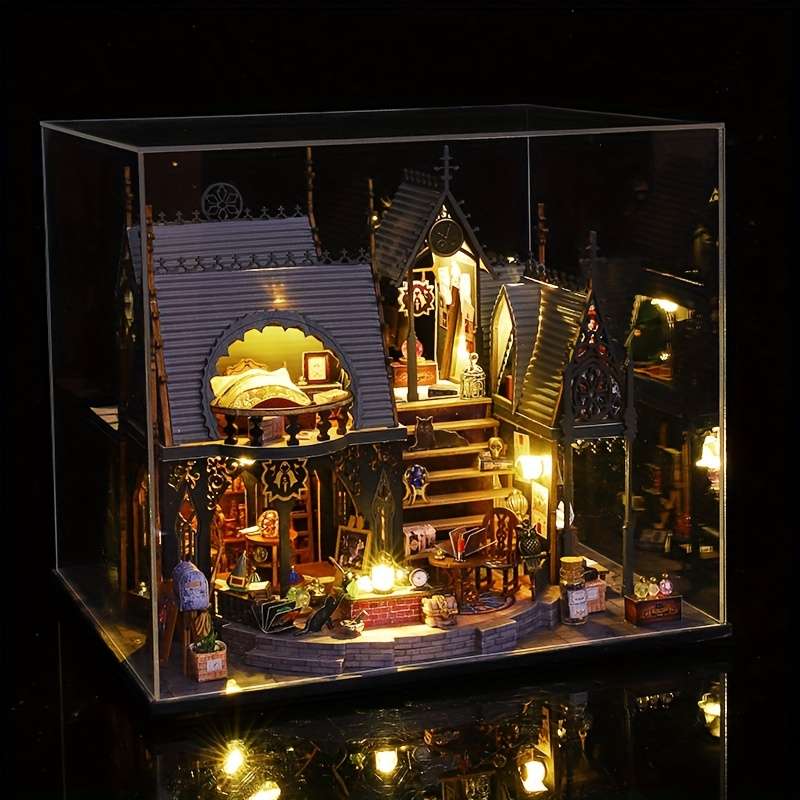3D Building Model Puzzle Set Style Luna Magic House