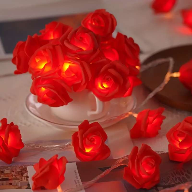 Christmas Lights Pink And White Quantity 10 Leds