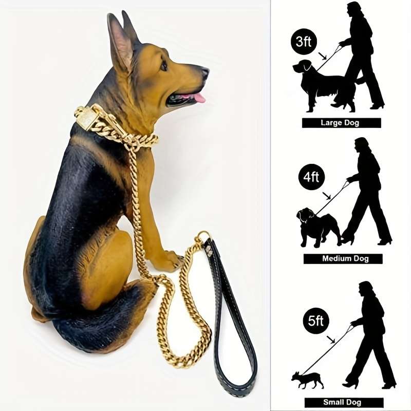 Dog Leash Color Golden Size 5Xl