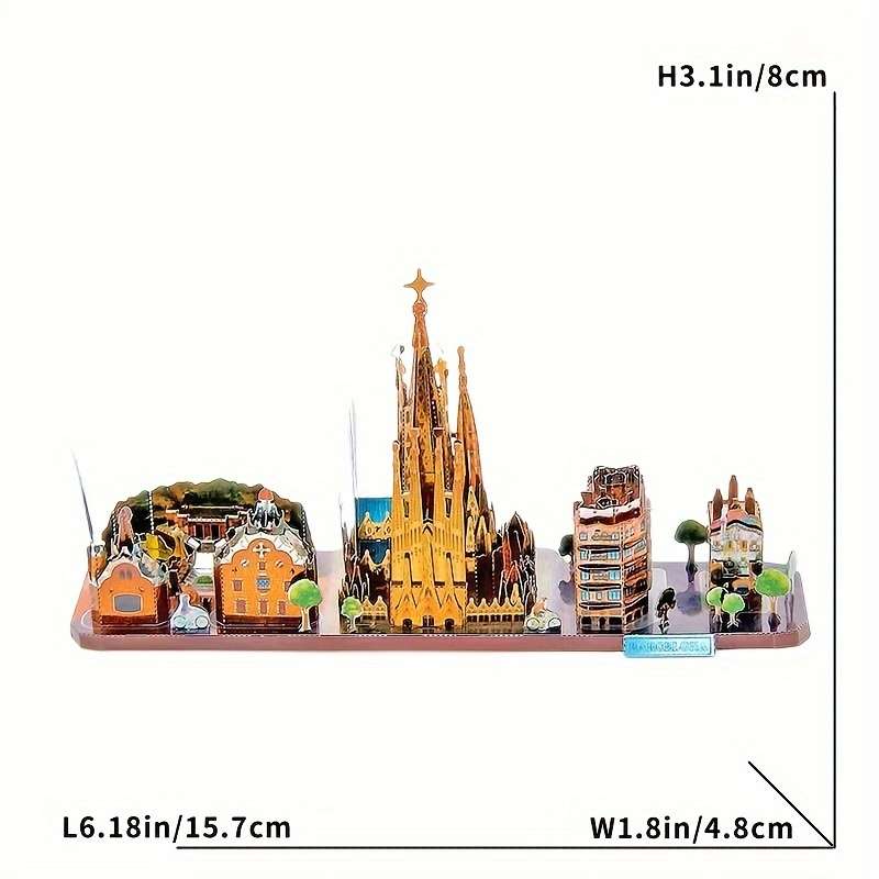 Building Toy Architectural Model Toy Set Items Paris Street Scene