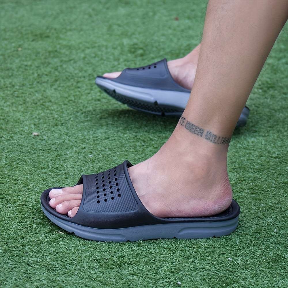 Men Slippers Summer Style Blue Size Uk 7