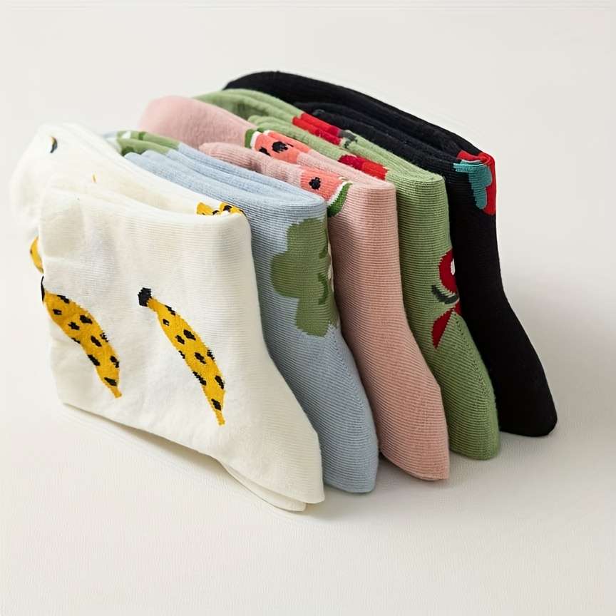 Women S Socks Color 5Pairs Mixed Colors Size Onesize