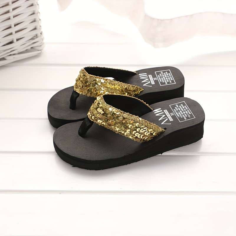 Ladies Summer Flip Flops Dark Brown Uk 6