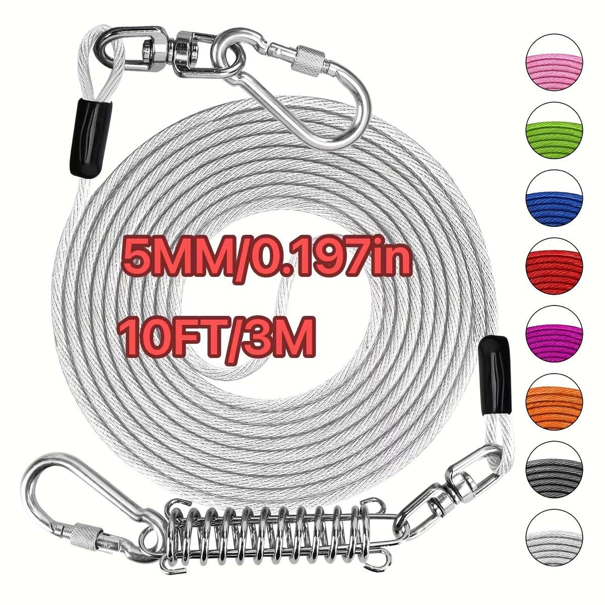 Dog Leash Color Red Size 6Ft