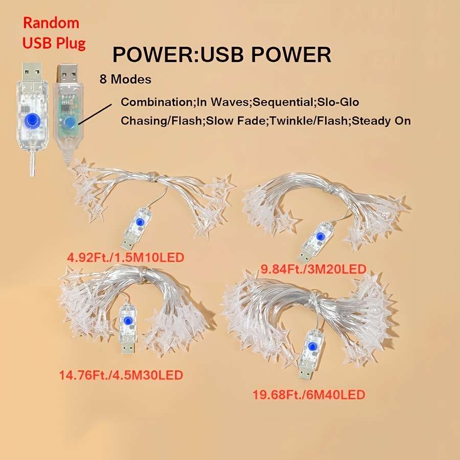 Christmas Lights Colorful Size 3M 9.84Ft