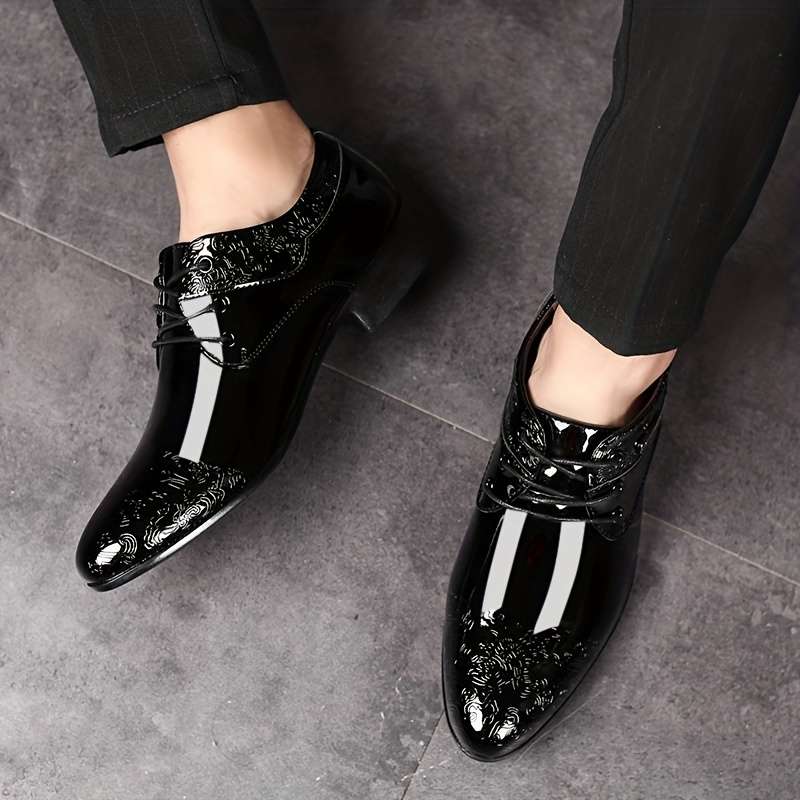 Mens Leather Shoes Color Black Sizeuk 8