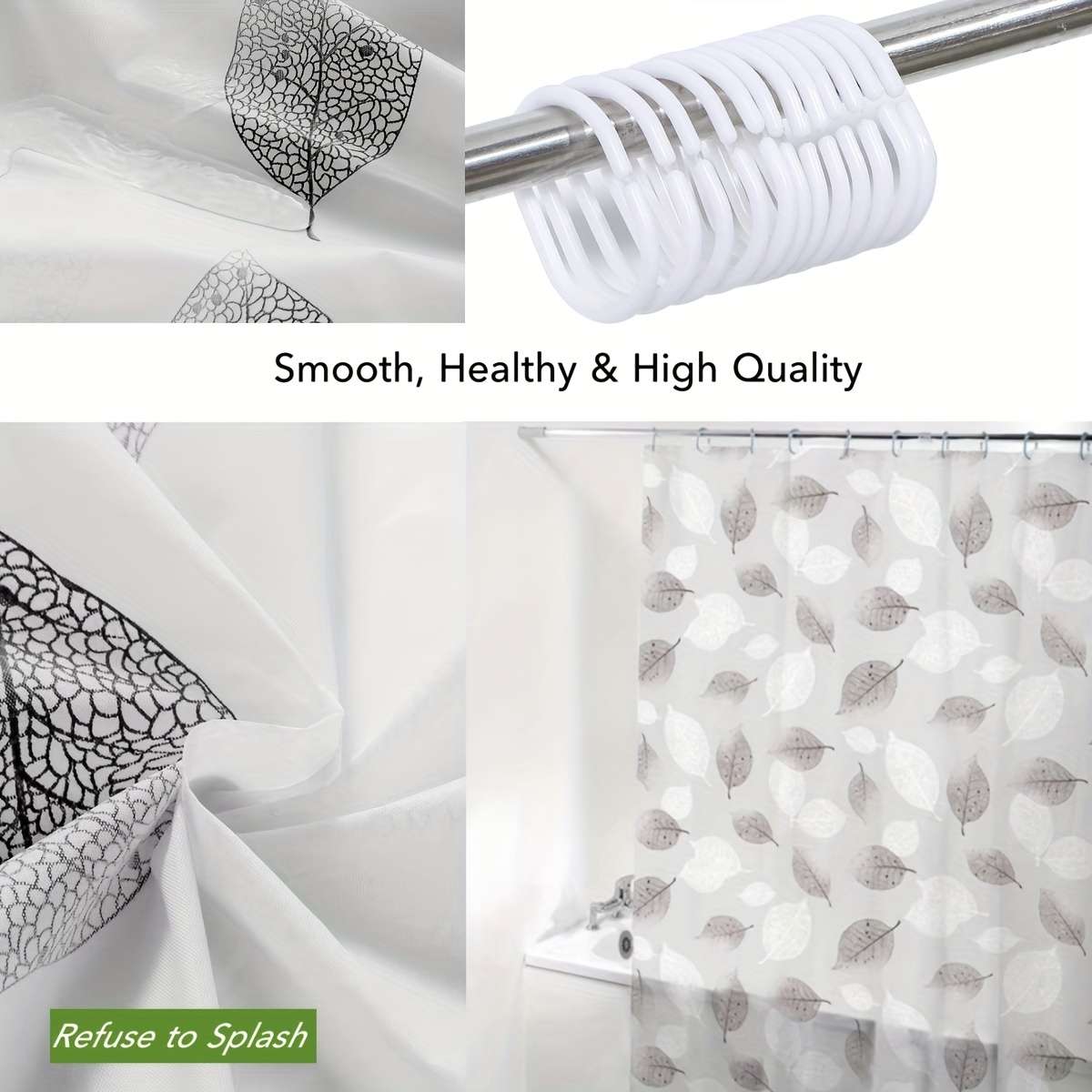 Waterproof Shower Curtain Size 78.7X78.7In 200X200Cm